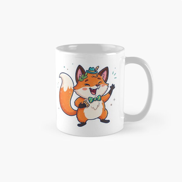 Item preview, Cute Happy Fox Cartoon Sticker designed and sold by ExploreAura Studio.