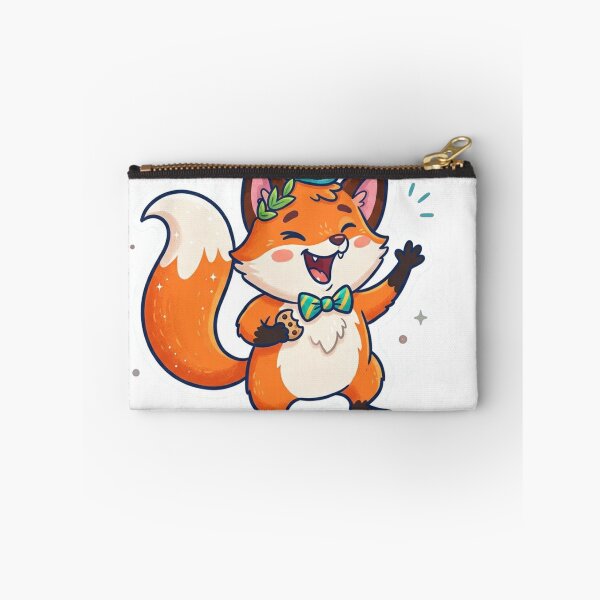 Item preview, Cute Happy Fox Cartoon Sticker designed and sold by ExploreAura Studio.