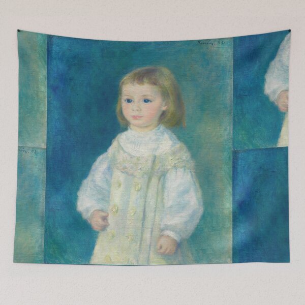 Item preview, Lucie Berard Child in White by Pierre-Auguste Renoir: Impressionist Child Portrait designed and sold by artofuniverse.