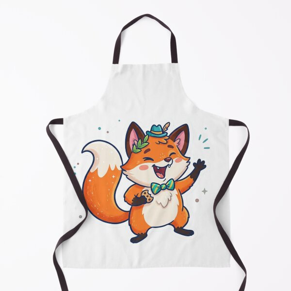 Item preview, Cute Happy Fox Cartoon Sticker designed and sold by ExploreAura Studio.