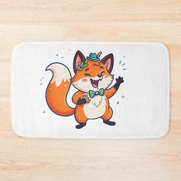 Item preview, Cute Happy Fox Cartoon Sticker designed and sold by ExploreAura Studio.