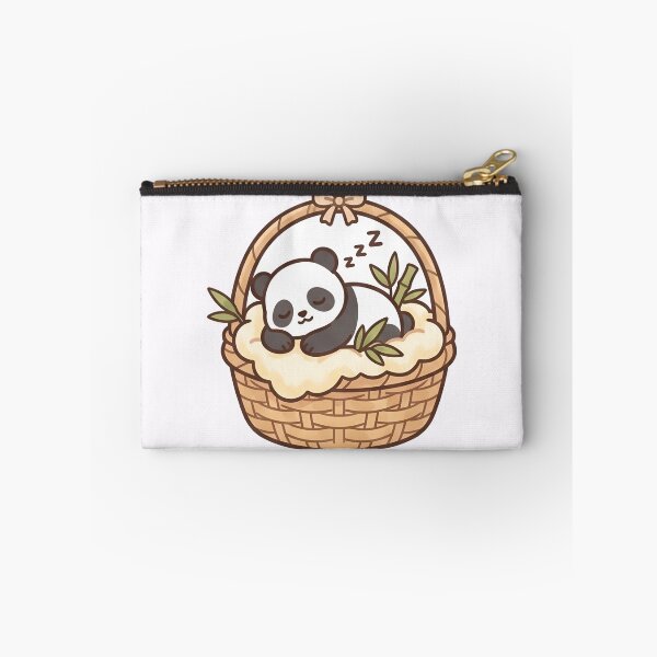 Item preview, Kawaii Sleepy Panda in the basket Art designed and sold by RADesignHub.