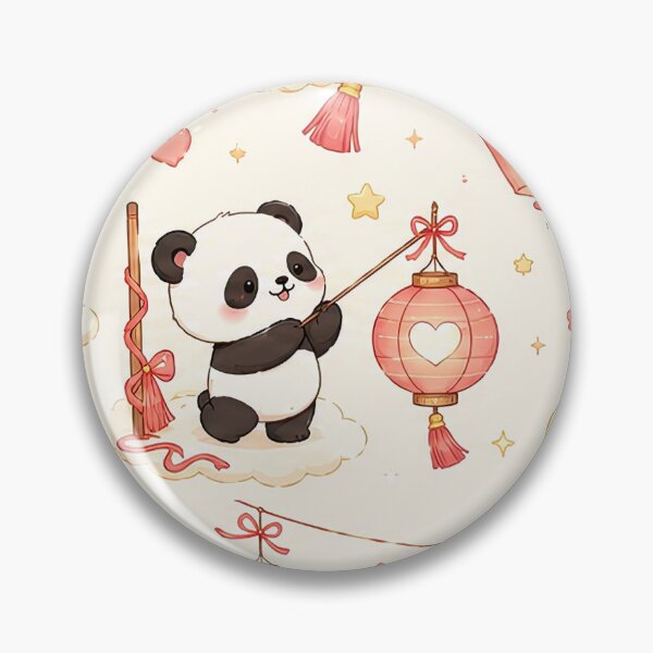 Item preview, Panda Love Lantern Festival Pattern designed and sold by Soft Berry Studio.