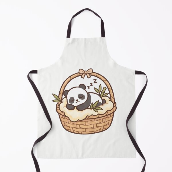 Item preview, Kawaii Sleepy Panda in the basket Art designed and sold by RADesignHub.