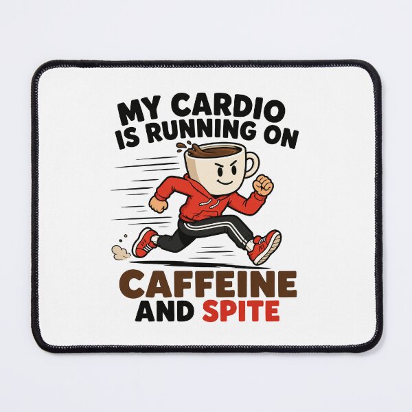 Item preview, My cardio is running on caffeine and spite. designed and sold by FBA.