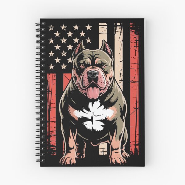Item preview, Patriotic American Bully Dog Grunge Flag Mascot designed and sold by Outlet Raloel.