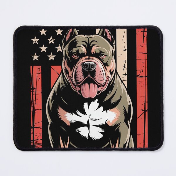 Item preview, Patriotic American Bully Dog Grunge Flag Mascot designed and sold by Outlet Raloel.