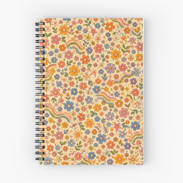 Item preview, Groovy Tiny Wildflowers – Colorful 70s Floral Pattern designed and sold by MarekoraStudio.