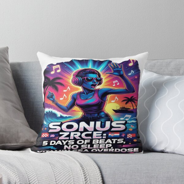 Item preview, Sonus Zrće Festival T-Shirt | 5 Days of Beats, No Sleep, Vitamin Sea Overdose | Croatia Beach Music Festival Graphic Tee designed and sold by Sushikidsntoddlers.