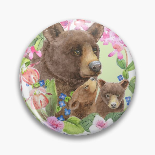 Item preview, bear family with spring flowers designed and sold by KaarenPoole.