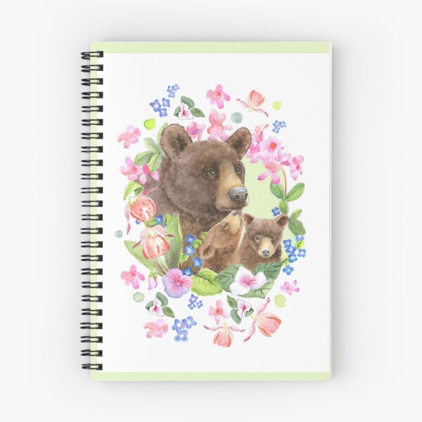 Item preview, bear family with spring flowers designed and sold by KaarenPoole.