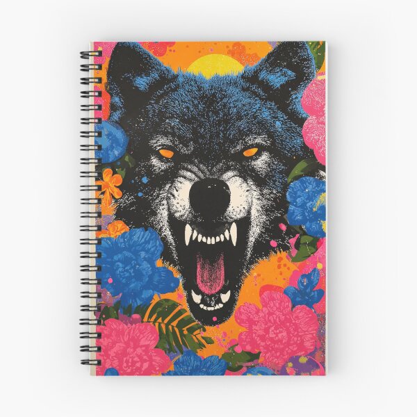 Item preview, Wolf Flower Pop art 1 designed and sold by W Designs.