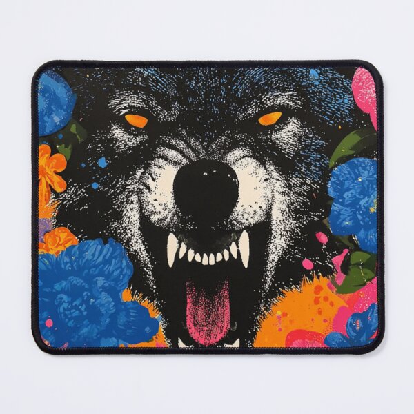 Item preview, Wolf Flower Pop art 1 designed and sold by W Designs.