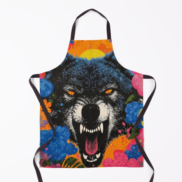 Item preview, Wolf Flower Pop art 1 designed and sold by W Designs.