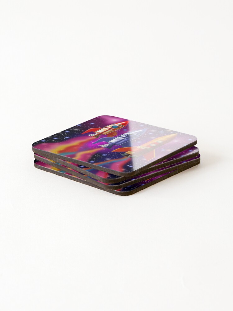 Thumbnail 4 of 5, Coasters (Set of 4), To Infinity designed and sold by Hitchen.