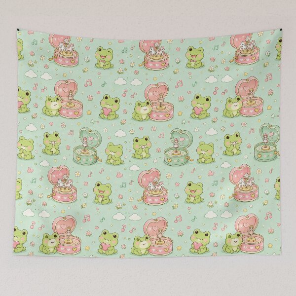 Item preview, Frog Love Music Box Pattern designed and sold by Soft Berry Studio.