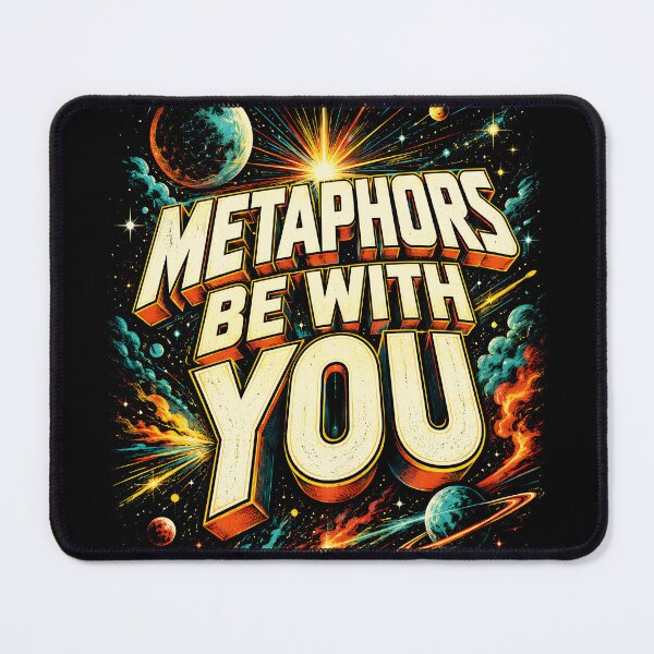 Item preview, Metaphors Be With You Grammar Teacher Pun designed and sold by Victor Shadehorn.