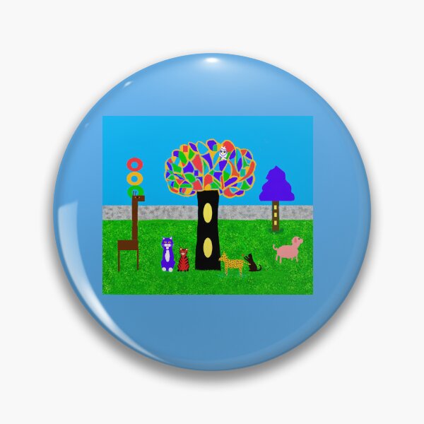 Item preview, Colorful Animals Under a Mosaic Tree designed and sold by Elaine M Hayward .
