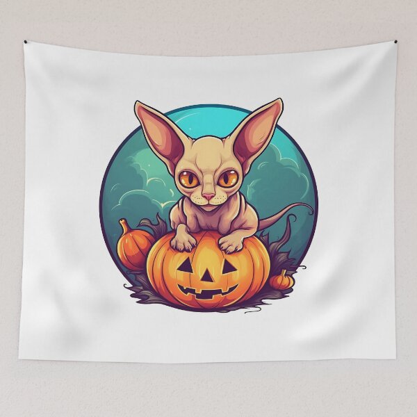 Item preview, Spooky Cute Sphynx Cat Pumpkin Halloween Gift designed and sold by MaTTCreatsMore.