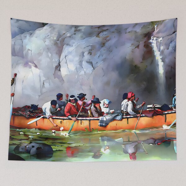 Item preview, Canoe Manned by Voyagers - Frances Anne Hopkins designed and sold by Jon-Baran.