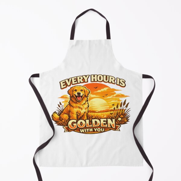 Item preview, Every Hour Is Golden With You – Golden Retriever Sunset Field Design, Golden Hour Pun Shirt designed and sold by Sahil Randhawa.