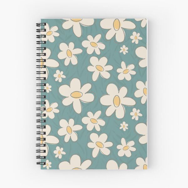 Item preview, Dusty Teal Retro Daisy Garden designed and sold by MaddaMom.
