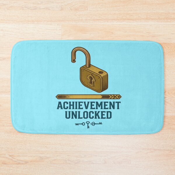 Item preview, Achievement Unlocked Vintage Padlock Gamer Quote designed and sold by My-Hoodies.