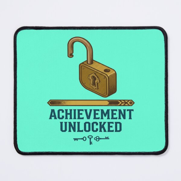 Item preview, Achievement Unlocked Vintage Padlock Gamer Quote designed and sold by My-Hoodies.