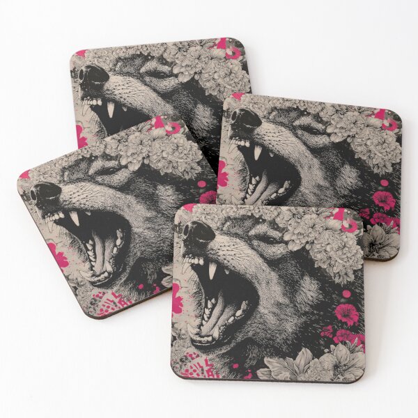 Item preview, Wolf Flower Pop Art 2 designed and sold by W Designs.