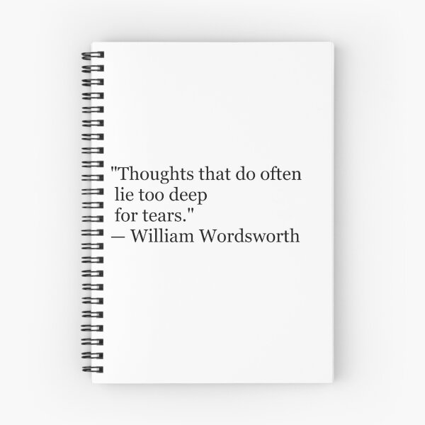 Item preview, Thoughts That Do Often Lie Too Deep for Tears | William Wordsworth Poetry Print | Literary Wall Art designed and sold by The Prose Atelier.