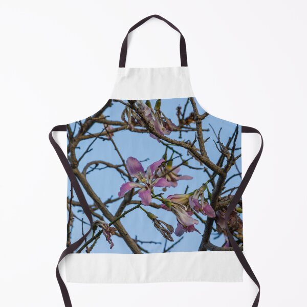 Item preview, Pink Blossoms on Bare Tree Branches Against Clear Blue Sky in Early Spring Morning designed and sold by Nmallia.