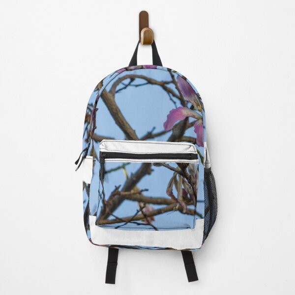 Item preview, Pink Blossoms on Bare Tree Branches Against Clear Blue Sky in Early Spring Morning designed and sold by Nmallia.