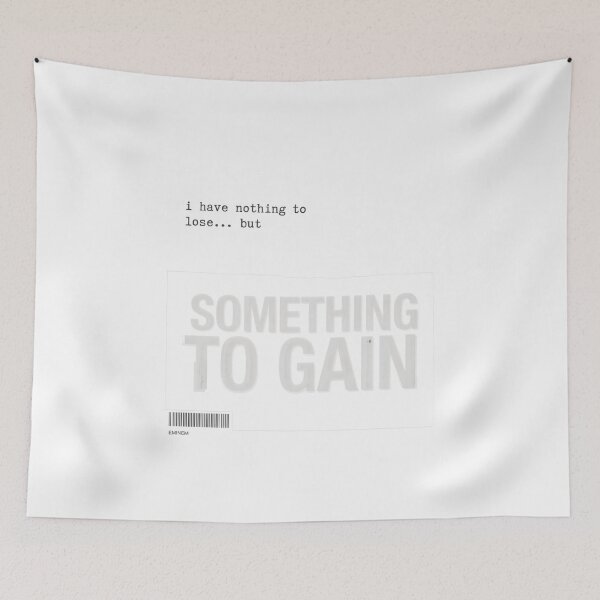 Item preview, Eminem Something To Gain Quote - Typewriter Label Barcode designed and sold by Enea Kelo.