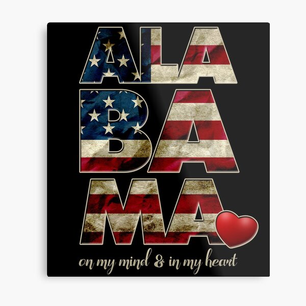 Item preview, Alabama On My Mind and My Heart Proud Strong Awesome Design Gift designed and sold by djpraxis.