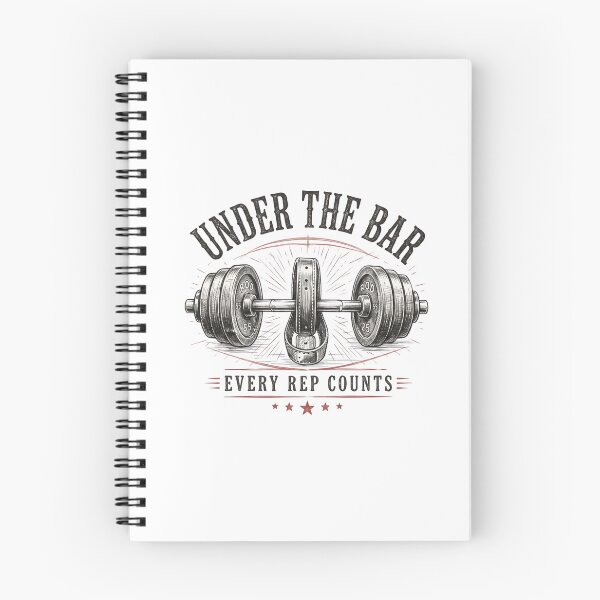 Item preview, Under The Bar Vintage Gym T-Shirt | Every Rep Counts Weightlifting Graphic Tee designed and sold by kripteeZ.