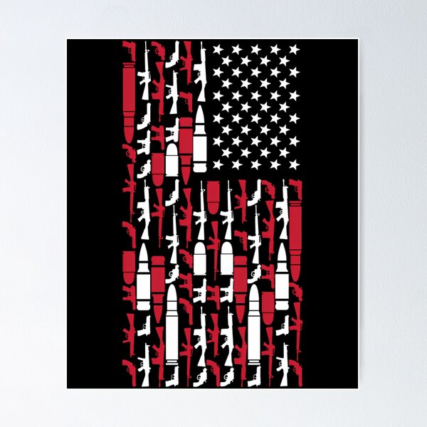 Artikelvorschau, „Never Disarm America“-T-Shirt mit dem Aufdruck „Right To Bear Arms USA“ entworfen und verkauft von lojancugomap.