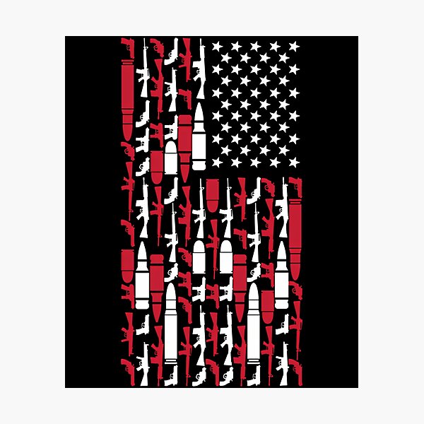 Item preview, Never Disarm America Gun T-Shirt Right To Bear Arms Usa Tee designed and sold by lojancugomap.