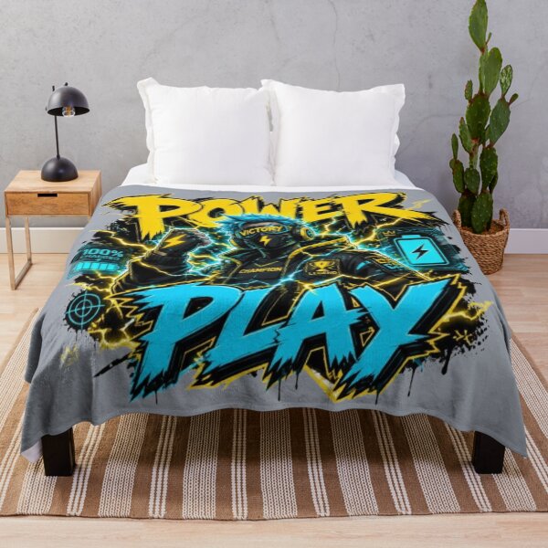 Item preview, POWER PLAY Gaming Sticker | Neon Esports Streetwear Graphic Design designed and sold by Stylestickers55.