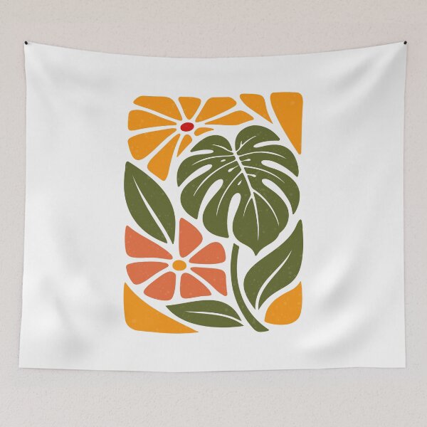 Item preview, Mid Century Modern Monstera Botanical Retro designed and sold by artCreativeColony.