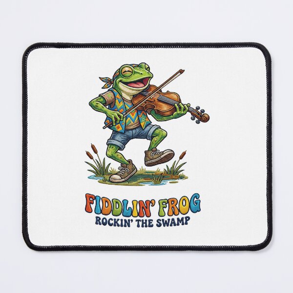 Item preview, Fiddlin Frog Rockin The Swamp Playing Violin designed and sold by TeeARTHY.