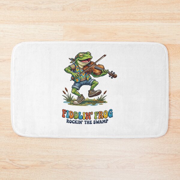 Item preview, Fiddlin Frog Rockin The Swamp Playing Violin designed and sold by TeeARTHY.