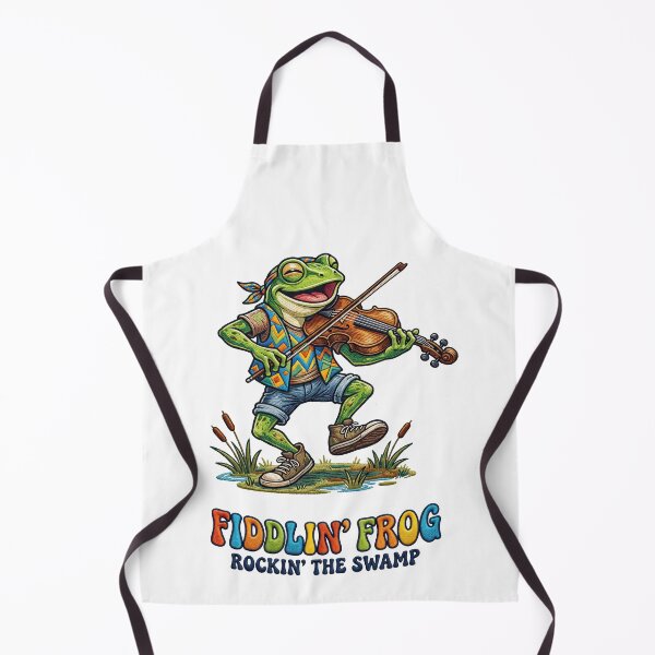 Item preview, Fiddlin Frog Rockin The Swamp Playing Violin designed and sold by TeeARTHY.