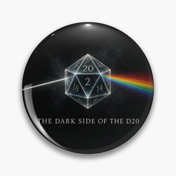 Item preview, The Dark Side of the D20 - Minimalist Rock RPG Art designed and sold by Dice_Goblin_Studio.