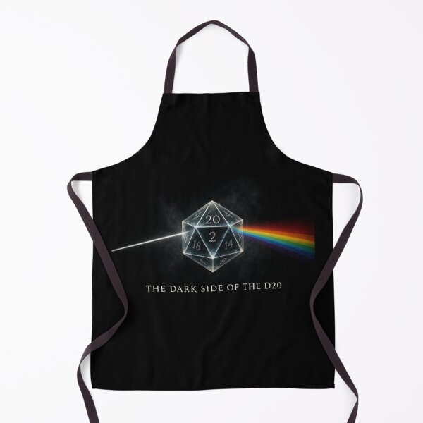 Item preview, The Dark Side of the D20 - Minimalist Rock RPG Art designed and sold by Dice_Goblin_Studio.