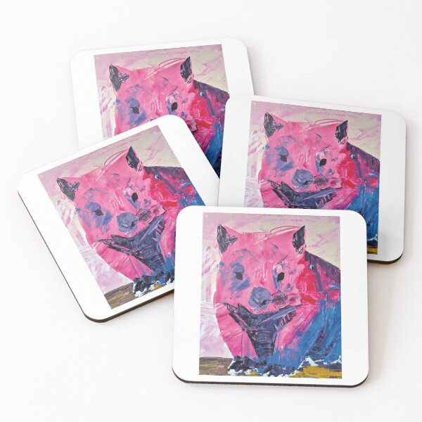 Item preview, Pink Panda Abstract Expressionist Painting designed and sold by Meprani87.