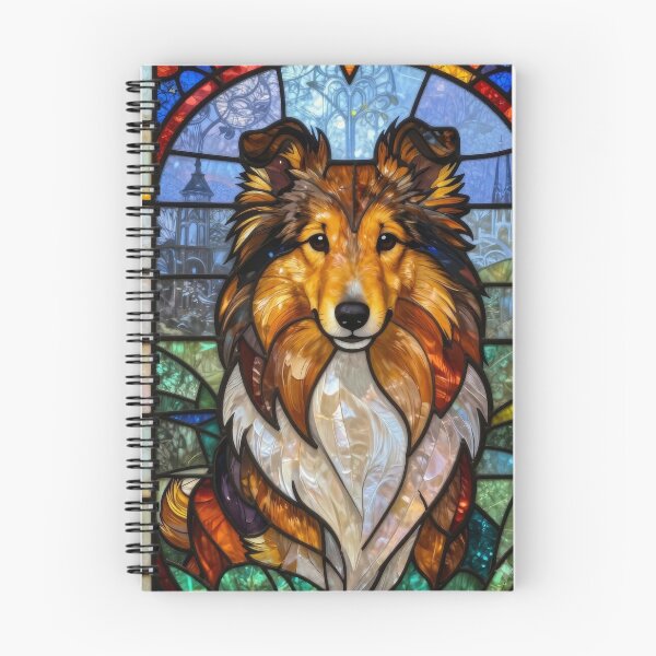 Item preview, Shetland Sheepdog Sheltie Stained Glass Dog Art  designed and sold by pinkal.