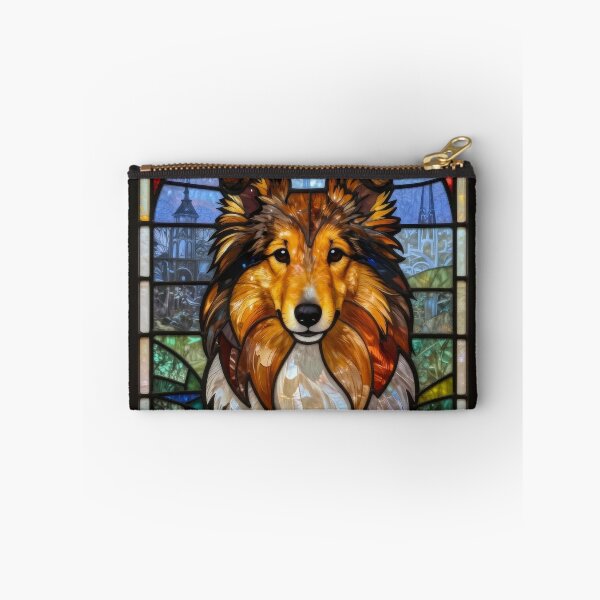 Item preview, Shetland Sheepdog Sheltie Stained Glass Dog Art  designed and sold by pinkal.