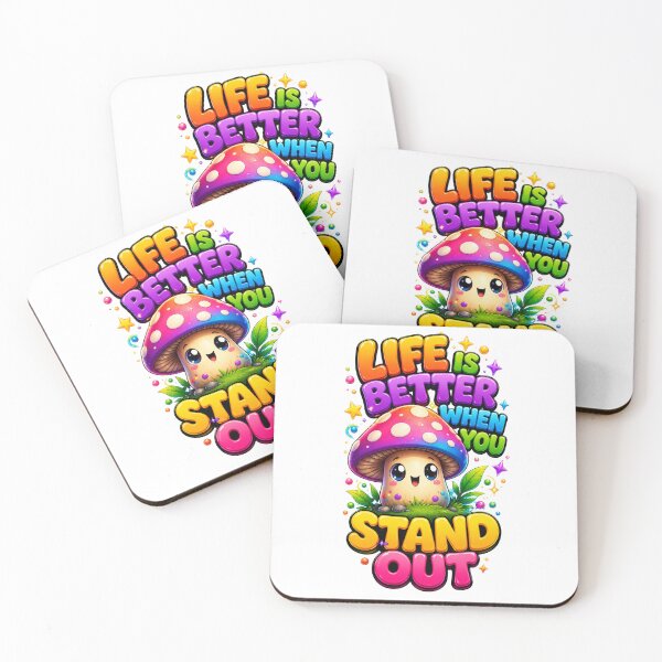 Item preview, Cute Kawaii Mushroom Stand Out Funny Quote designed and sold by M.Store.