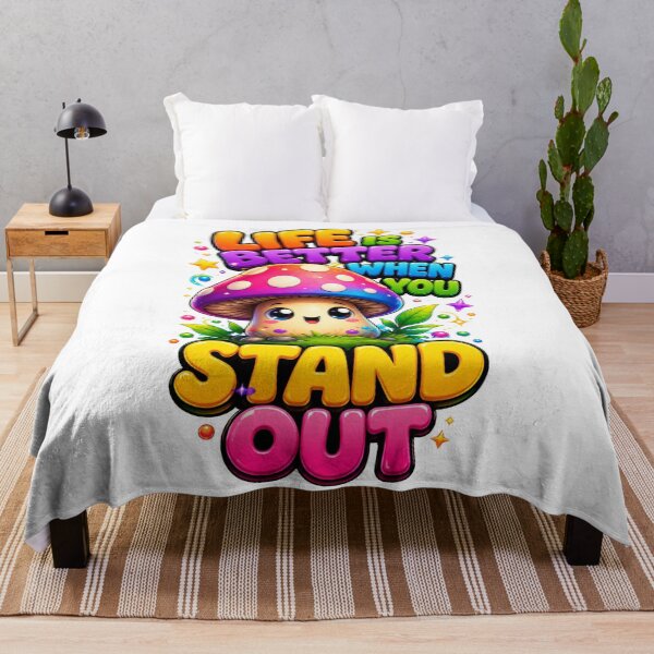 Item preview, Cute Kawaii Mushroom Stand Out Funny Quote designed and sold by M.Store.