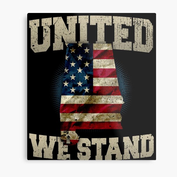 Item preview, Alabama United We Stand Proud Strong Awesome Design Gift US Flag designed and sold by djpraxis.